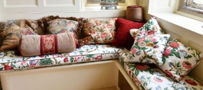 NINE VARIOUS CUSHIONS