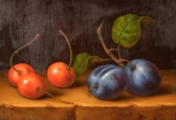 Ziegler, Circa 2000, A Pair of still life Studies of Fruit, Oil on Panel, Signed. 5