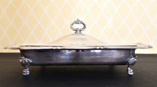 A LARGE ATLANTA PLATE TUREEN AND COVER with Pyrex liner.