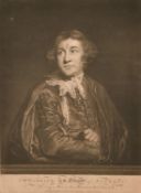 J Finlayson After Joshua Reynolds, 'Mr Garrick in the Character of Kitely', mezzotint, 15
