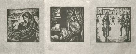 Hermann Fechenbach (1897-1986) three engravings of Old Testament subjects, all 2.3