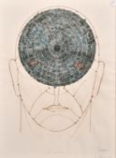 Carlos Esteves (b. 1969) Cuban, 'El Universo', mixed media, signed and inscribed 'La Habana 1997',