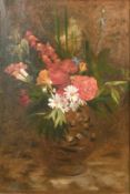 Alfre Louis Habert (1824-1893) A still life of mixed flowers, oil on canvas, signed, 22