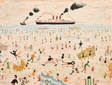 Simeon Stafford (b. 1956) 'Just Passing By', oil on panel, signed and indistinctly dated, and