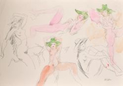 Peter Gerald Collins A.R.C.A (1923-2001) A substantial folio of more than 200 life drawings,