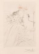 After Salvador Dali, 'King Lear', colour print, 10