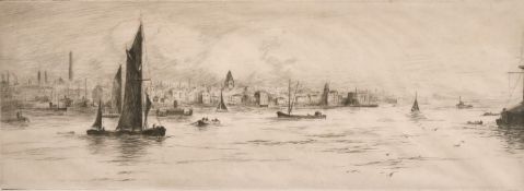 Frank Harding (19th /20th century) 'Waterloo Bridge', Etching, signed and inscribed in pencil, 6