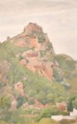 Daphne Todd (b. 1947) British, 'Hermitage near Montserrat', oil on panel, signed, 17