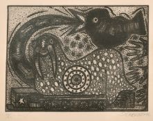 Alfredo Sosabravo (b. 1930), A pair of surreal etchings, signed and dated '92' in pencil,