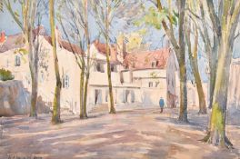 Llewellyn Frederick Menzies-Jones (1889- 1971) British, 'French Square', watercolour, signed, 13