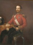 19th century, A portrait of a military officer, inscribed verso 'Patrick Alexandre Robertson,