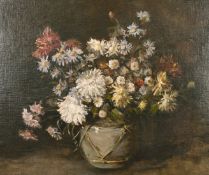 Emily Murray Paterson (1855-1934) A still life of mixed flowers, oil on canvasboard, signed, 20