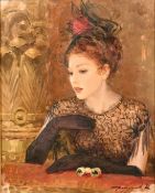 Konstantin Razumov (b.1974) Russian, 'Box Seat', oil on canvas, signed, 16.15