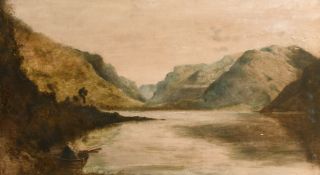 B.B. Wadham, 19th century, 'Early Evaporation and Cloud Forming, Tal-y-Llyn N.W', Figures in a