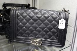 A ladies quilted handbag