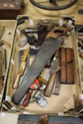 A good collection of early woodworking and other tools