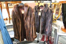 Two fur coats