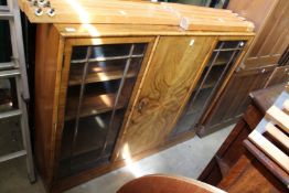 A walnut side cabinet