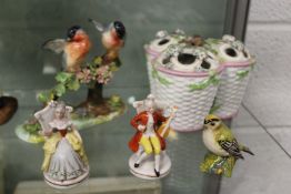 A small group of decorative china