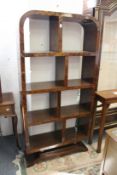 A large Art Deco style rosewood display unit