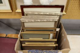 A box of various topographical and other prints