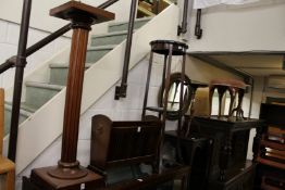 Household furniture to include jardiniere stands occasional tables stools etc