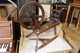 A spinning wheel