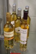Five bottles of Muscat wine