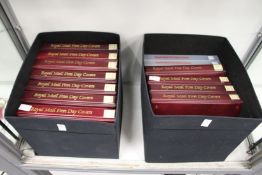 A large quantity of Royal Mail first day covers contained in albums 1960's 70's 80's and 90's