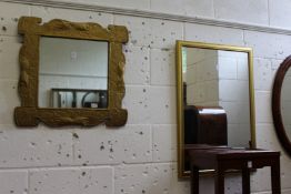 Two gilt framed mirrors