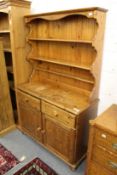 A Victorian style pine dresser