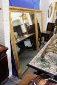 A good large pair of 19th century gilt framed pier mirrors