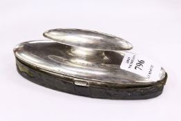 A silver manicure set (lacking some contents)