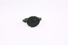 A Roman seal ring depicting a horse