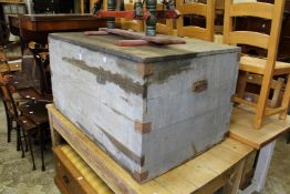 A large military trunk sign written with the name J B Robertson with Gordon Highlanders 3