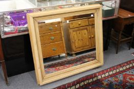 A good large pine framed mirror
