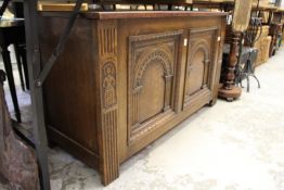 An oak coffer