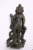 A small Eastern bronze deity