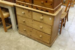 Victorian pine chest of drawers