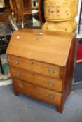 An oak bureau