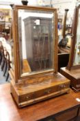 A George III mahogany dressing table mirror
