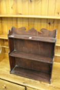 Mahogany wall shelves