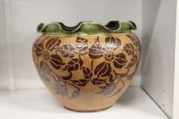 A Royal Doulton Slaters patent circular bowl with wavy edge