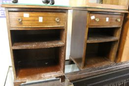 A pair of bedside chests
