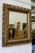 A good decorative gilt framed mirror