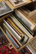 A large quantity of artwork some unframed