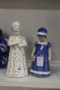 Two B & G porcelain figures of young girls