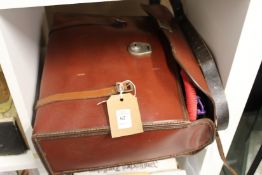 A case containing bowling woods and accessories