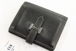 A small leather wallet