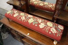 A Victorian fender foot stool